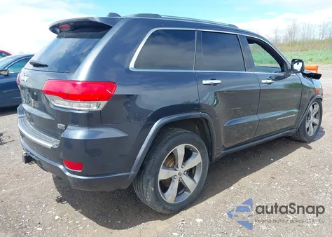 2015 Jeep Grand Cherokee Overland z USA, uszkodzony, nr VIN 1C4RJFCGXFC620118